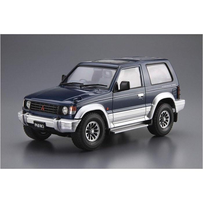 AOSHIMA The Model Car No.103 1/24 Mitsubishi V24WG Pajero Metal Top Wide XR-II '91 Plastic Model