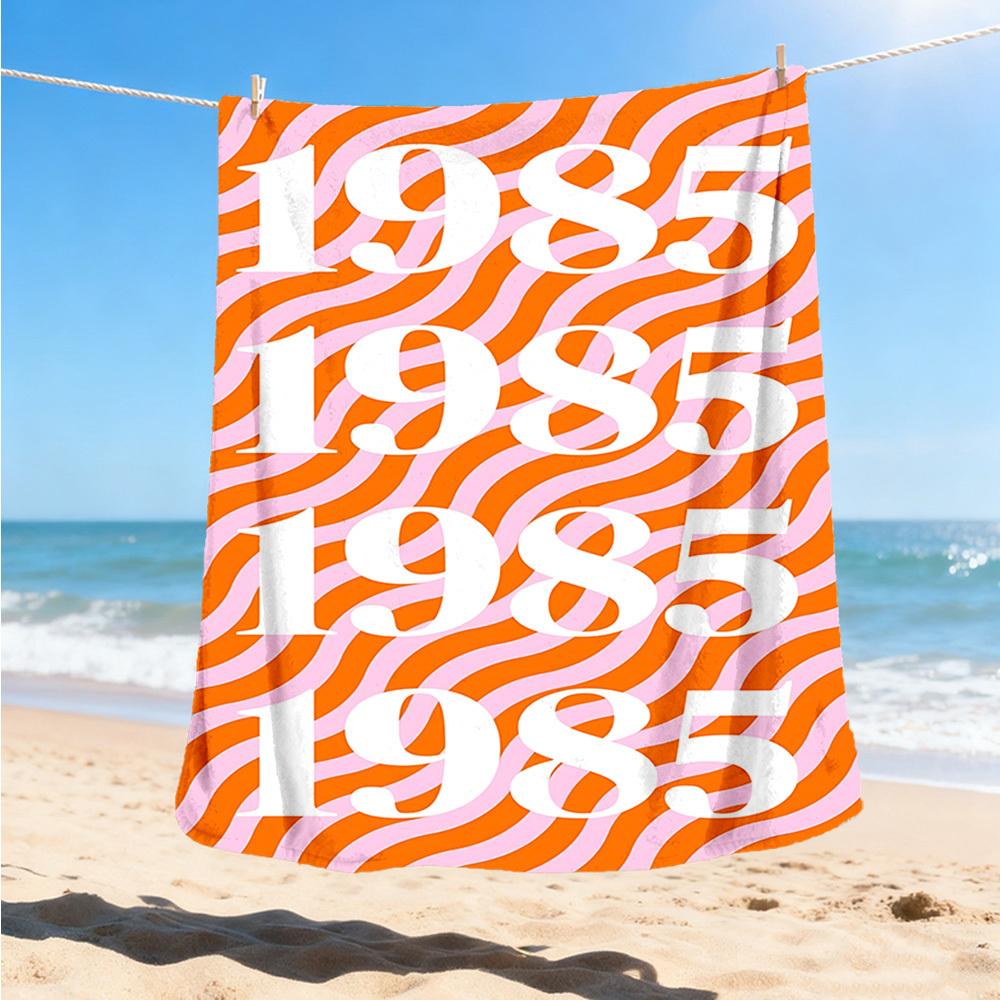1pc 1985 Outdoor Blanket, Soft And Comfortable Blanket, Casual Warm Outdoor Blanket, Camping Travel Blanket yy251201114 75x90cm