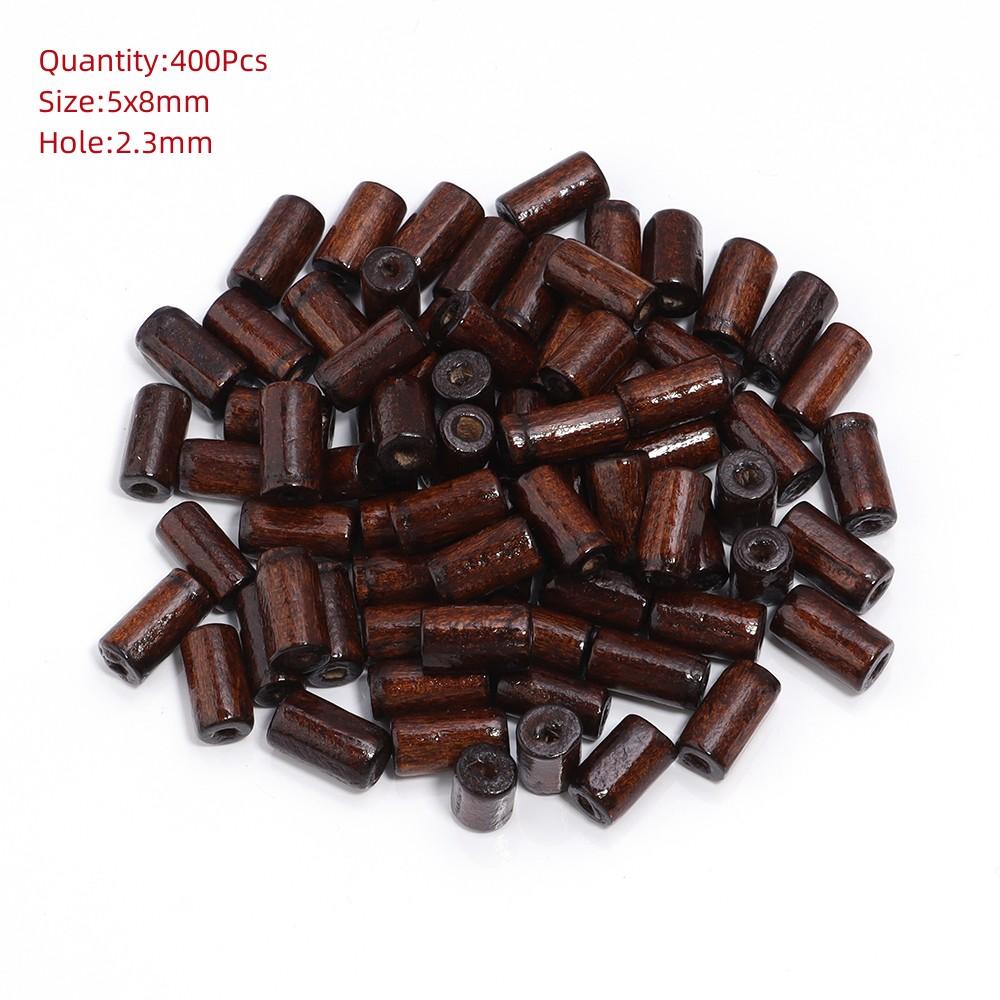 Natural Eco-Friendly Wooden Beads Round Heart Large Hole Loose Spacer Wood Beads For Jewelry Making DIY Charm Bracelets Necklace