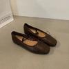 Fashion Bailamos Brand Women Soft Flats Casual Outdoor Dress Flat Ballet Shoes Round Toe Shallow Slip On Flats Mary Jane Shoes Mujer
