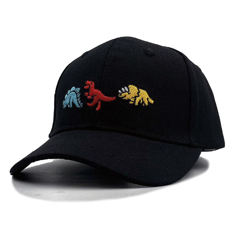 Three Dinosaurs Embroidered Children'S Baseball Cap Cap Spring And Summer Cartoon Sun Hat 54Cm