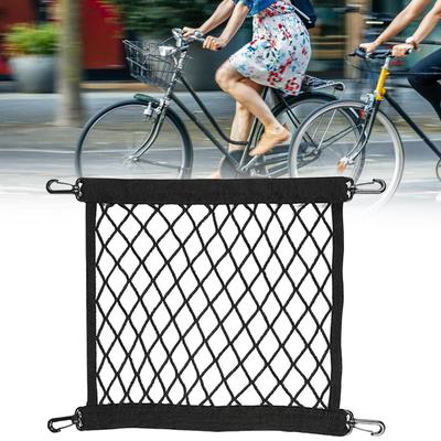 Motorcycle Helmet Net Bike Carrier Cargo Net With Hooks Adjustable Luggage Storage Tie Down Mesh Web For E-Vehicles Motorbike