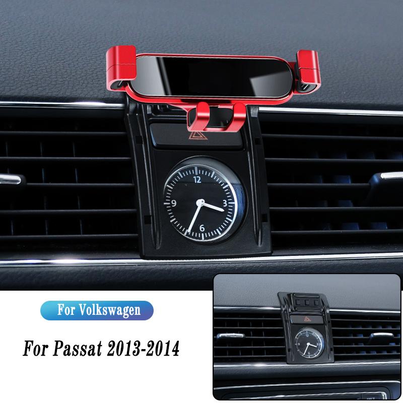 Car Phone Holder For Volkswagen Passat B7 B8 B9 2011-2022 Gravity Navigation Bracket GPS Stand Air Outlet Clip Rotatable Support