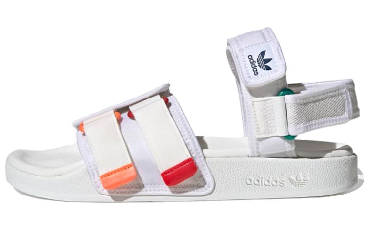 Adilette Adidas Originals Sandal 4.0  White Scarlet True Orange  GZ8828 39