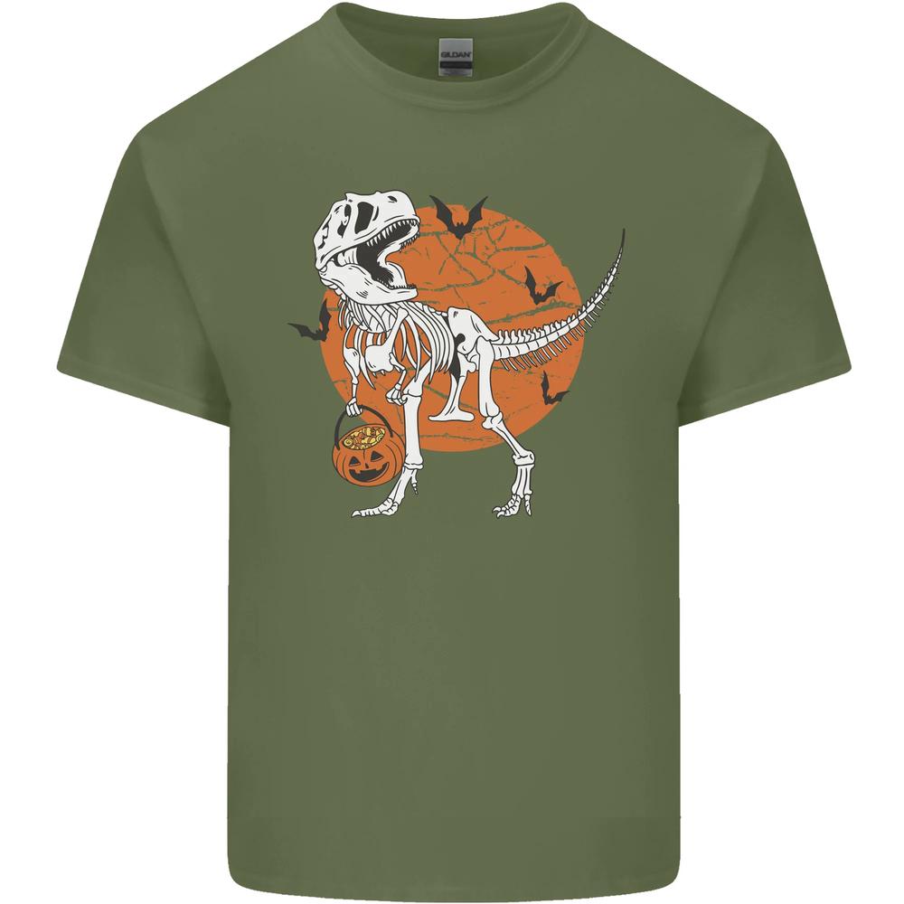 Dinosaur Halloween TRex Unisexs Cotton TShirt Tee Top