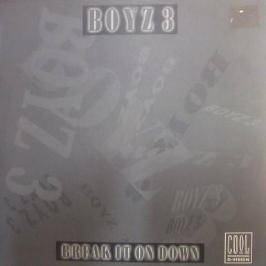 

12inch Record BOYZ 3 Break It On Down CLD010 Cool DVision 1999 Italy Rap HipHopRB Used