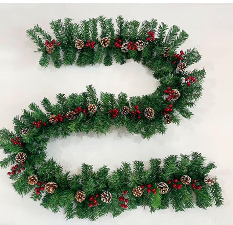 2.7MNeedle Flower String Simulation Rattan Plant With Light