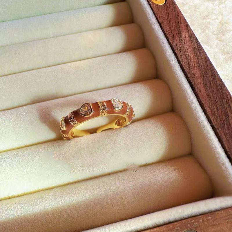 Enamel Colorful Butterfly Ring For Women Adjustable Open Design Unique And Jewelry Chic