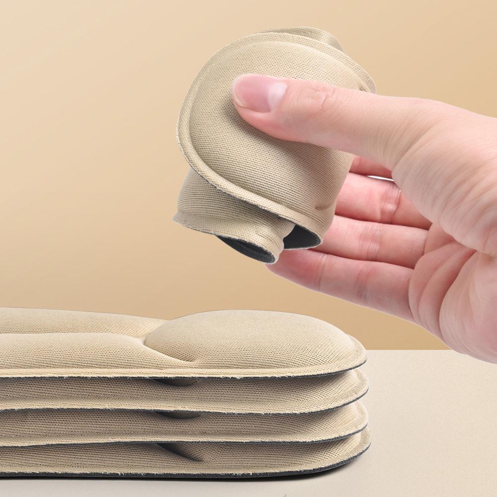 2Pairs Memory Foam 5d Massage Insoles, Breathable, Orthopedic, Designed For Sports And Running, Cushioning, Foot Care, Comfortable, And Breathable