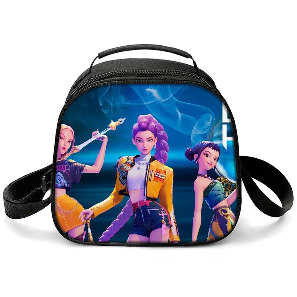 KPOP Witch Hunters Printed Cartoon Student Warm Lunch Bag Messenger Bag