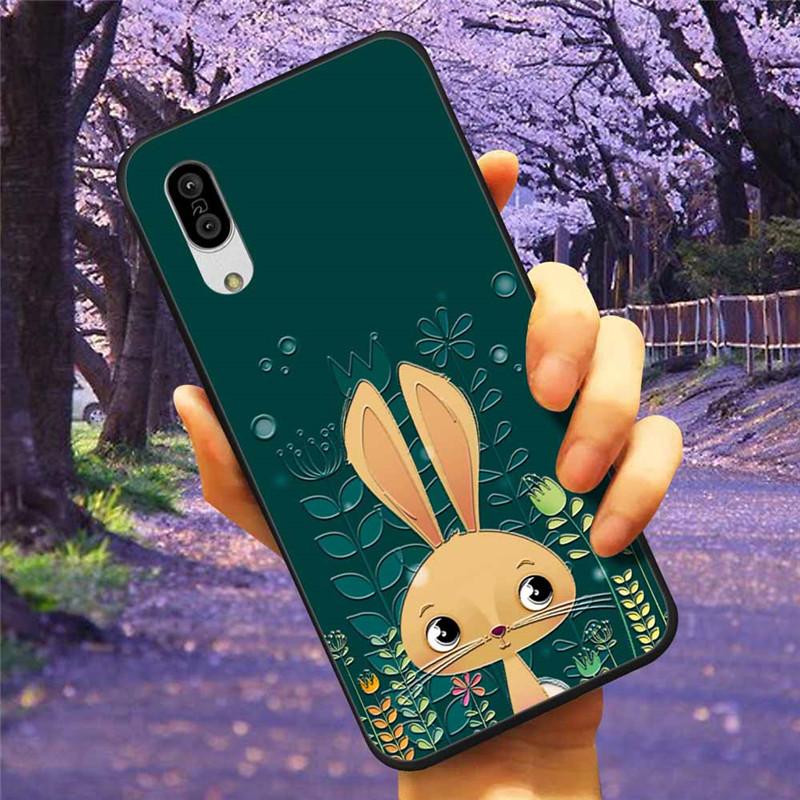 For Sharp Aquos Sense3 Case 3D Flower Relief Silicone Soft Emboss Cover For Sharp Aquos Sense 3 Lite Sense6 6 Luxury Cartoon