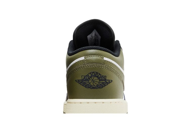 Jordan 1 Low Black Toe Medium Olive (GS)