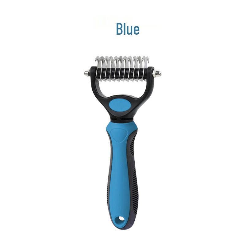 

Двусторонняя расческа для удаления колтунов и распутывания шерсти для кошек и собак - Щетка для груминга F020