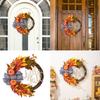 Fall Season Artificial Wreath Decors Decorative Wreath Hangings For Autumn Celebration Welcoming Touch Flower Rings