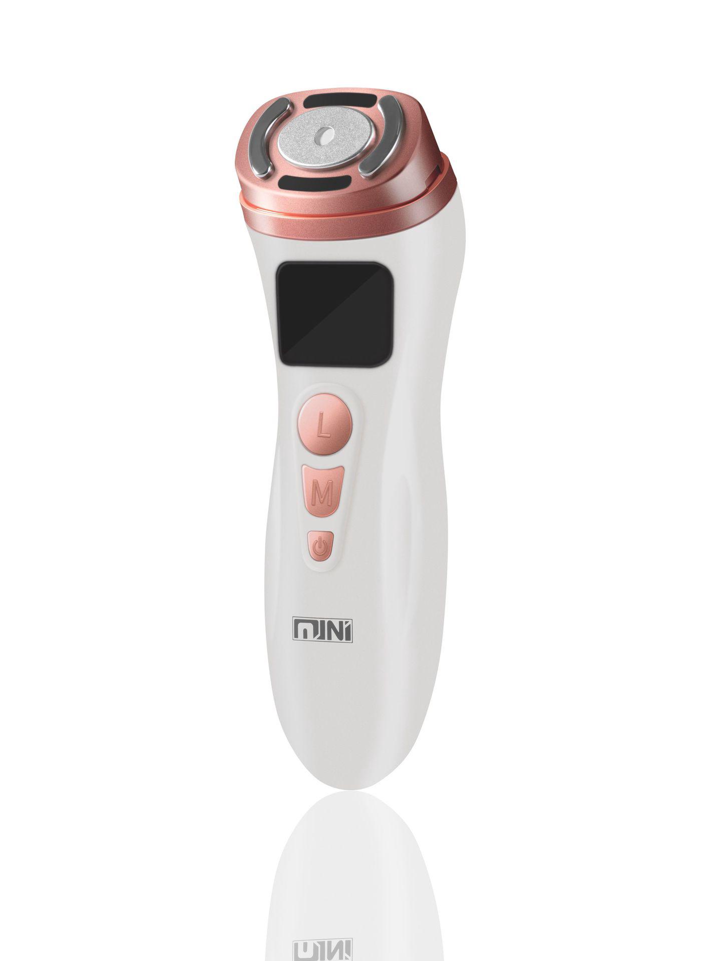 Introducing the Second Generation HIFU Mini Ultrasonic EMS Facial Beauty Instrument - a multi-function home beauty device. EU Standard