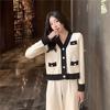 2024 Spring/Autumn Hepburn Style Women's Knit Cardigan & Wide-Leg Pants Set