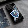 Coque de téléphone Jeu Zeldas Legends Pour IPhone 17 Air 16 E Pro Max 15 14 13 Mini 12 Pro 11 Max Plus Couverture en Verre Noir
