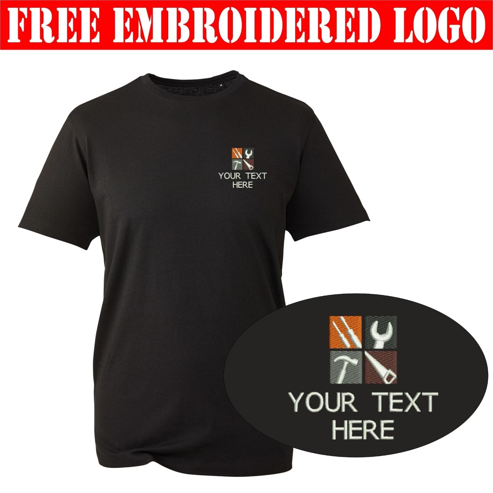 Embroidered Personalized Plumber Carpenter Left Chest T-Shirt Hammer Funny Tee 4XL