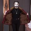 Elegant Women's Velvet-Lined Mid-Length Coat for Autumn/Winter - Stylish, Slimming, High-End Design for Moms