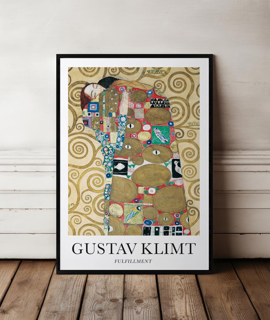 Poster Gustav Klimt Abstraction Fulfillment