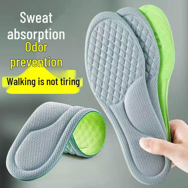 

Breathable Mugwort Insoles: Sweat-Absorbent, Deodorizing, Soft Massage Feel for Military Training and Sports 35-36