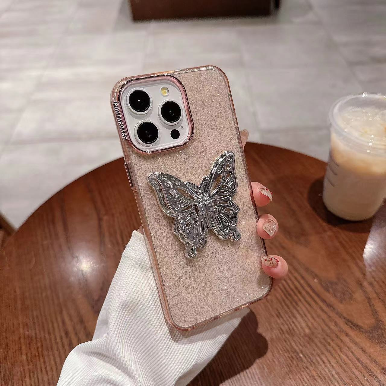 

Чехол для телефона с подставкой-бабочкой для iPhone 11/12/13/14/15 iPhone 15Plus