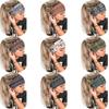 Vintage Knot Wide Headbands Boho Printed Headscarf New Turban  Girls