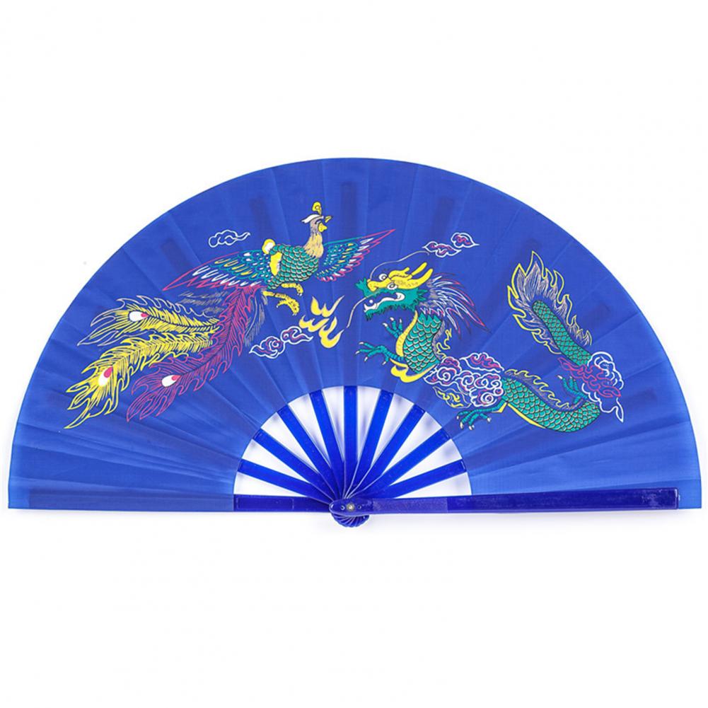 Folding Fan Elegant Chinese Dragon Tai Chi Fan Kung Fu Fan Metal Rivet Handheld Fans High Quality Performance Fans abanico