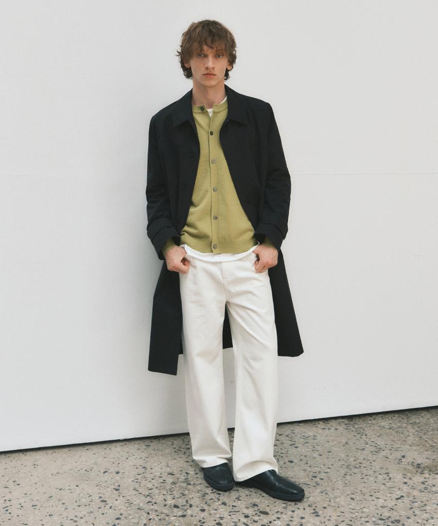 Wednesday Oasis Herringbone Pure Cotton Pants_Ivory(W25-Pt24)