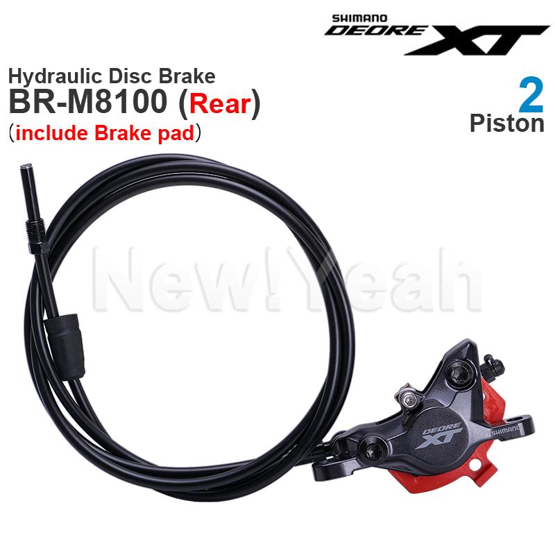 SHIMANO DEORE XT M8100 Hydraulic Disc Brake 2-Piston  BL-M8100 Brake Lever  BR-M8100 Brake Caliper Parts Original BR-M8100 Rear1550