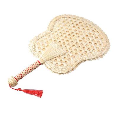 Summer Round Pushan Hand-Woven Decorative Old Chinese Style Hand Fans Woven Fan Home Decoration Cooling Fan