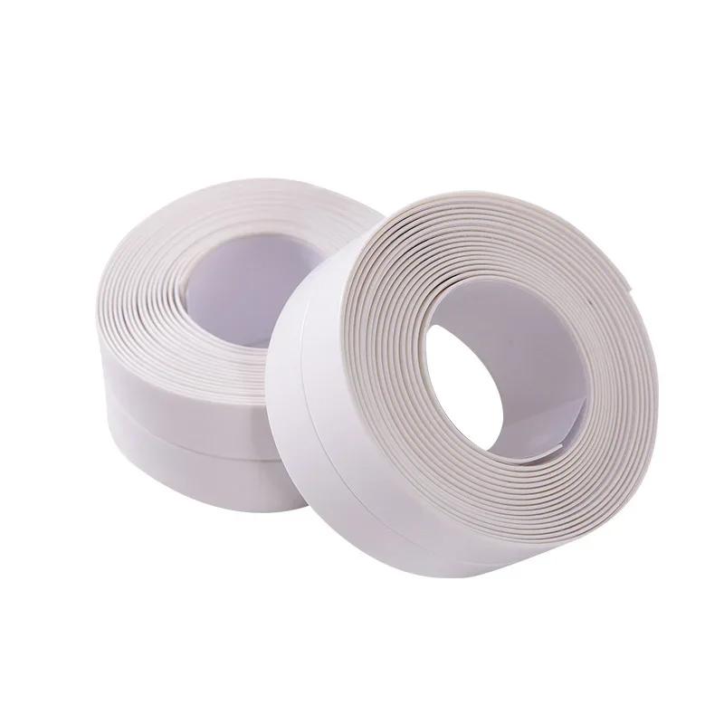 

1m/3.2m PVC Waterproof Sealing Tape for Bathroom Sink, Shower, Bathtub and Toilet - Self Adhesive Wall Sticker 22mm&1M белый