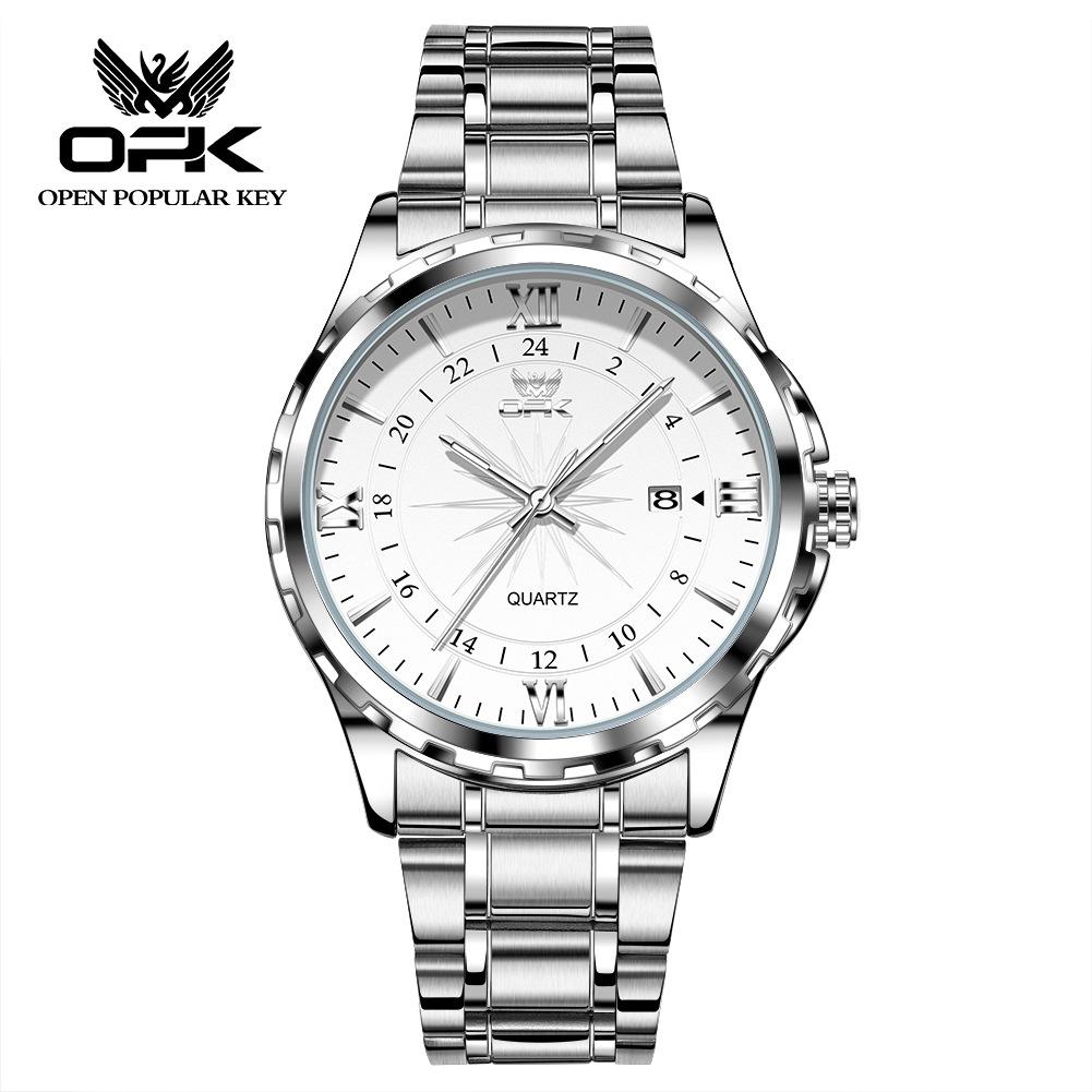 OPK Waterproof Luminous Men's Watch Luxury Watch Business Personality Quartz Men's Watch