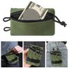 Outdoor EDC Tools Storage Pouch with 3 Tool Slots Zipper Pocket Oxford Cloth