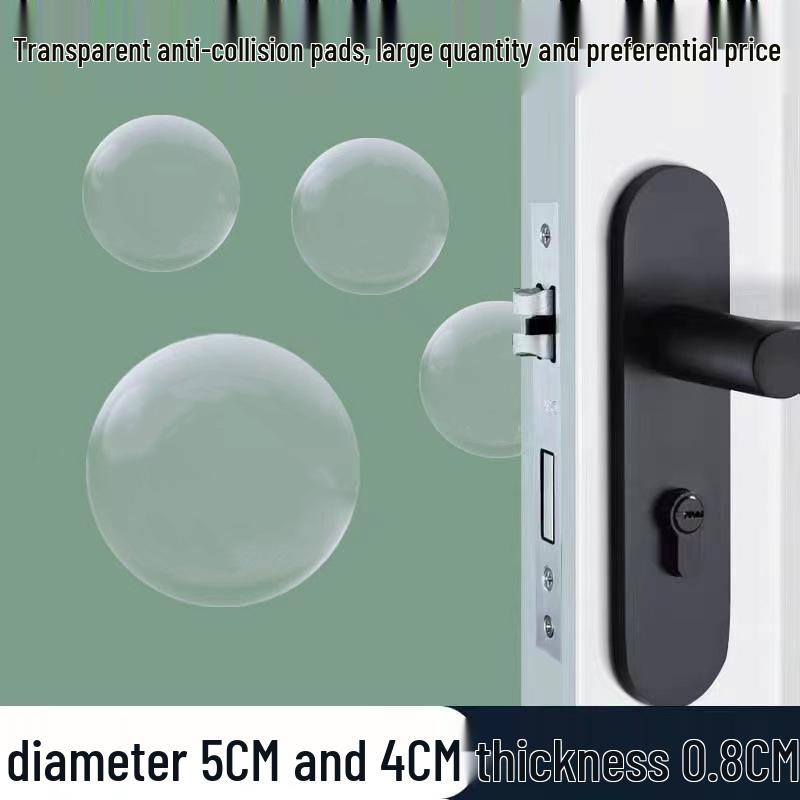 

Thickened Transparent Silicone Anti-Collision Door Handle Pad