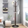 Modern Floor-Standing Coat and Clothes Rack for Bedroom or Living Room