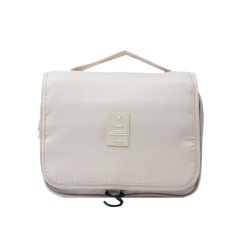 Kulturtasche aus Köper mit großem Fassungsvermögen, mit Aufhängehaken und Nass-/Trocken-Trennung