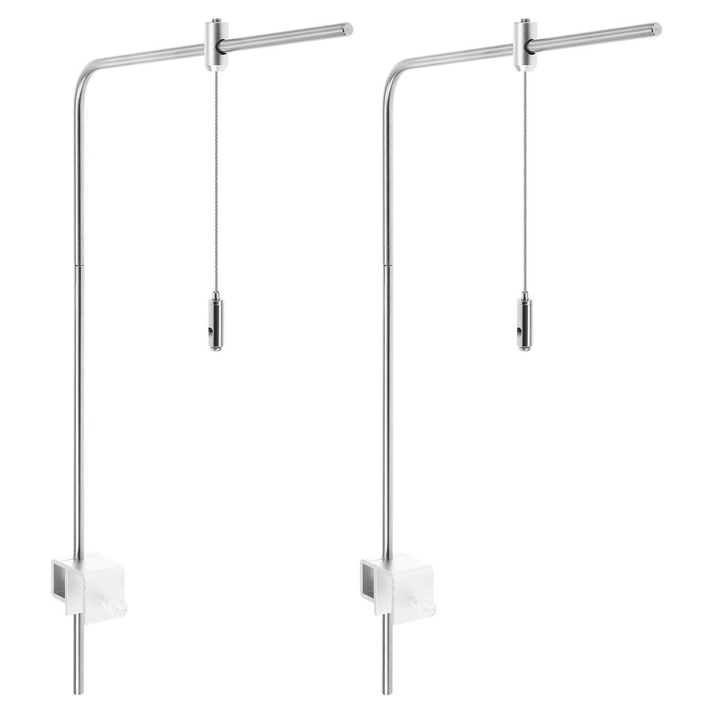 1Set Space Saving Adjustable Fish Tank Light Rack Premium Aluminum Alloy Construction Lamp Rack for Aquarium Lighting Fish Tank