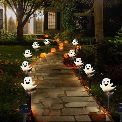 Solar Halloween Geister Weglicht IP44 Wasserdicht Wetterfest Automatisches Ein-/Ausschalten