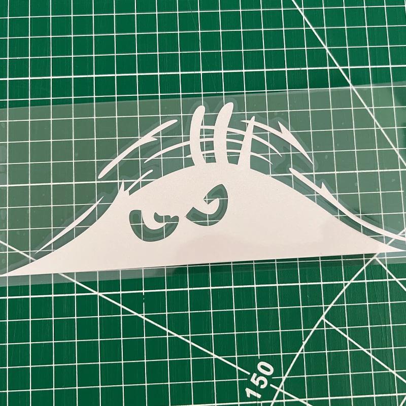 Car Sticker Dune Strange Scratch Car Sticker Funny Peeking Monster 3D Big Eyes For Ford Hyundai Bmw Toyota Mazda Car Accessories