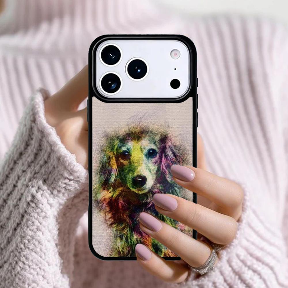 Cute Dachshund Dog Phone Case For Apple iPhone 17 Air 16E 15 14 Plus 13 12 11 Pro Max Mini Funda Cover