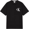 Logo Patch Crew Neck Loose Fit T-Shirt Men Tops Black 4RB848G-UB1