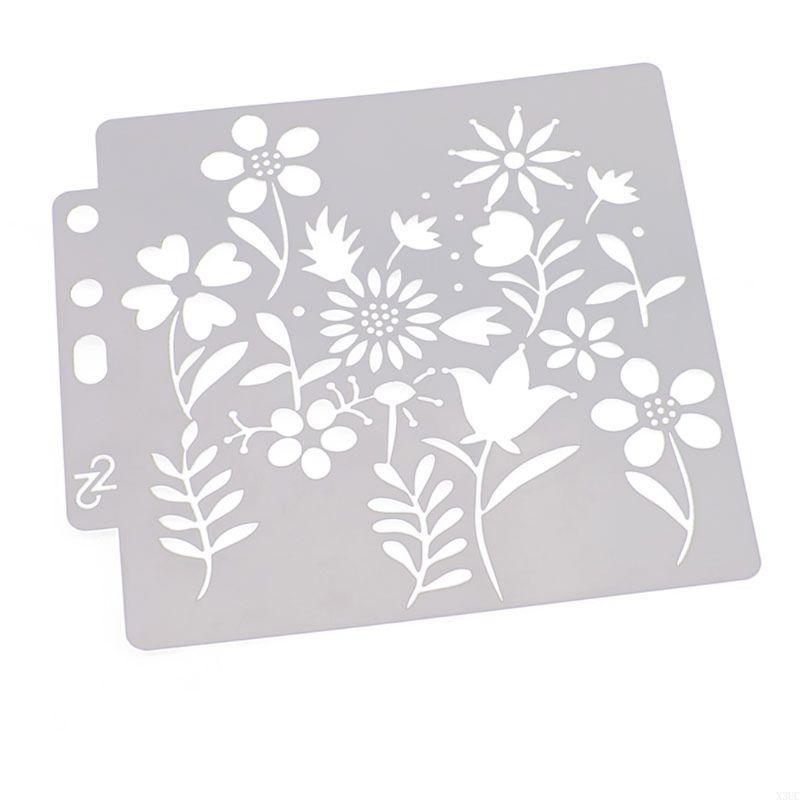 

Stencils Template Painting Scrapbooking Embossing Stamping Album Craft Flower X3UC срібний