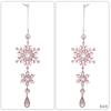 Water Droplet Crystal Style Christmas Snowflake Hanging Acrylic Pendant  Outdoor Indoor