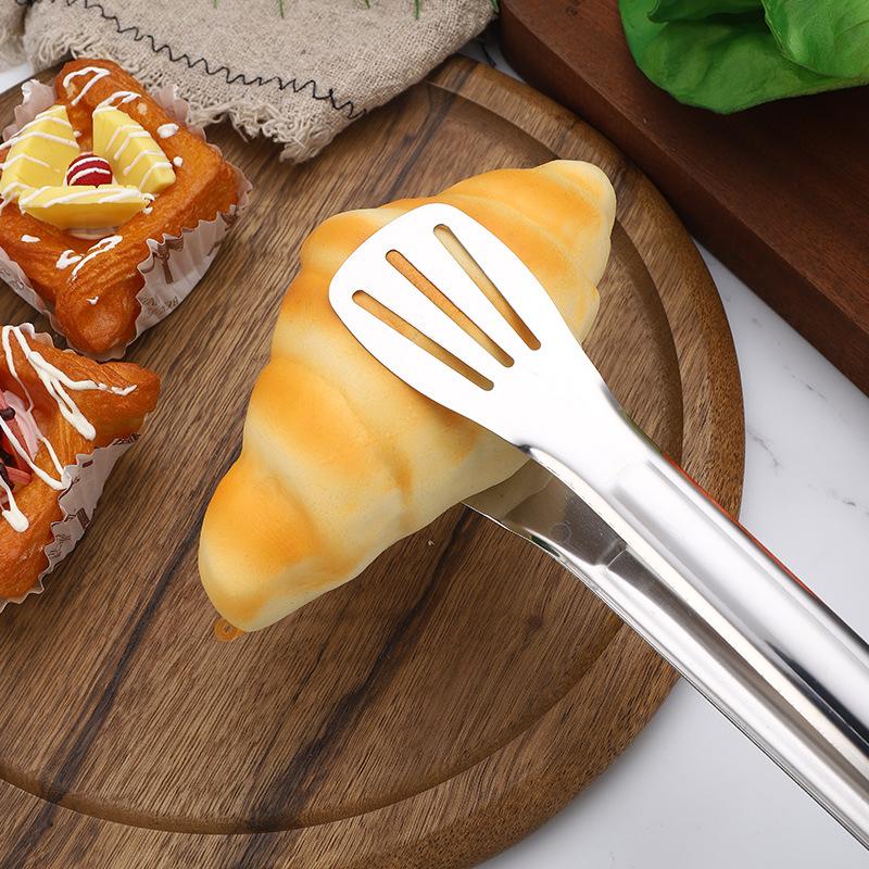 Stainless Steel Food Tongs Barbecue Tongs Meat Salad Steak Food Serving Clip Tweezers Long Bbq Cooking Tongs Kitchen Utensils
