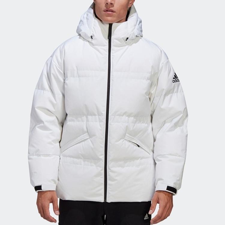 Adidas Cold.rdy Hooded Long-Sleeve Outdoor Jacket Men Jacket White GF0061
