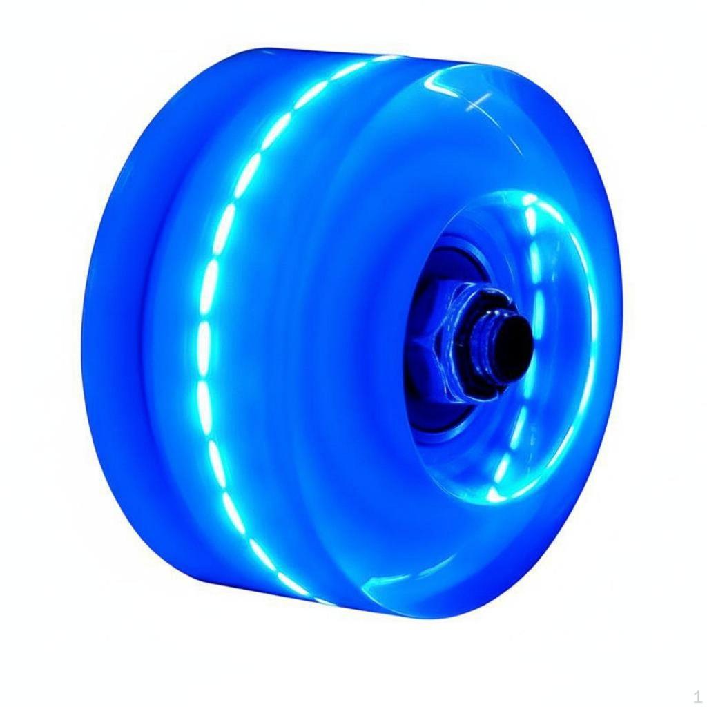 LED Flashing Inline Skate Wheels No Required Wheel PU Material Lightup