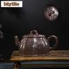 350ml Yixing Purple Clay Teapots Handmade Plum Blossom Pot Raw Ore Purple Jade Gold Sand Tea Making Kettle With Strainer Zisha
