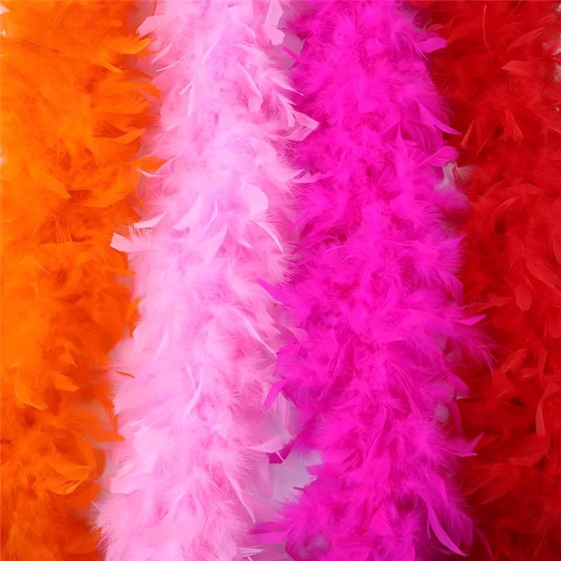 2 yardy nadýchaných krůtích per Marabou Boa DIY vánoční stromeček Pštrosí peříčka Stuha Dekorace svatebních šatů Peříčka pro řemesla