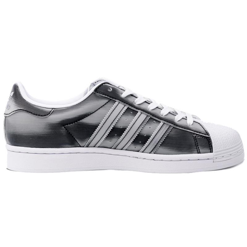 Adidas Originals Superstar Fashion Casual Skate Shoes Unisex Gray Silver Sneakers FX7780